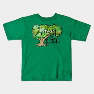 Green Witch Tree Magic Kids T-Shirt